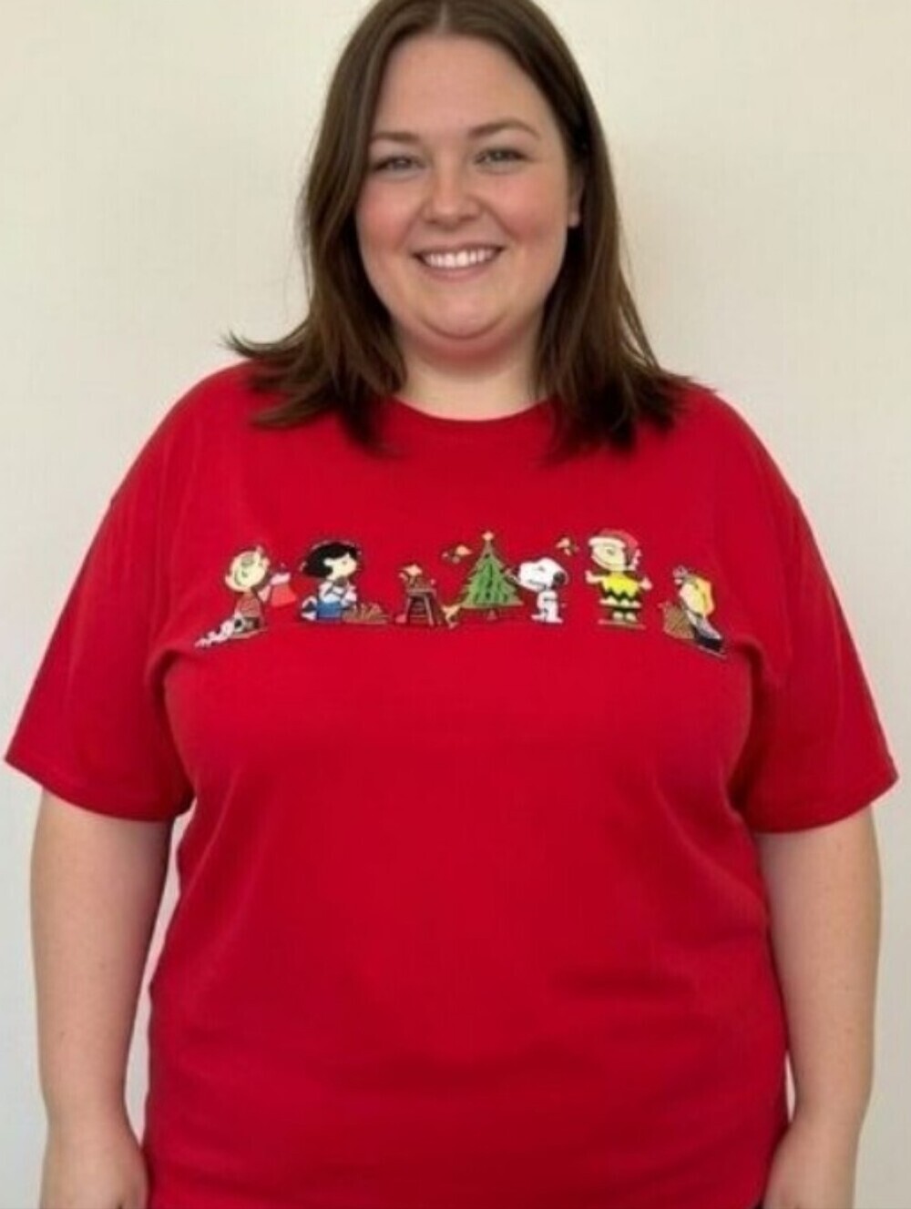 Peanuts Charlie Brown Vintage Holiday Christmas Short Sleeve T-Shirt Unisex 2XL